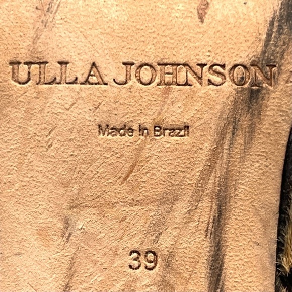 Ulla Johnson Carin Patchwork Ponyhair Suede Leather Ankle Booties Women’s 39 - Picture 14 of 16